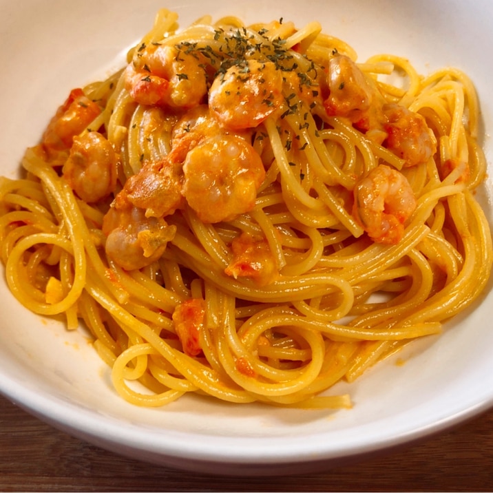冷凍トマトで濃厚な海老トマトクリームパスタ レシピ 作り方 By 低糖質もーこ 楽天レシピ 冷凍トマトで濃厚な海老トマトクリームパスタ レシピ 作り方 By 低糖質もーこ 楽天レシピ